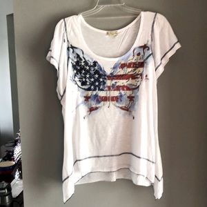 Beautiful beaded shirt one of a kind American Flag.